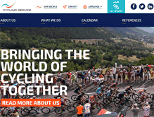 Tablet Screenshot of cyclingservice.com